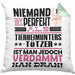 Tierheimunterstützer Geschenk Kissen mit Füllung 40x40 Lustige Geschenkidee für Tierheimunterstützer Geburtstag Niemand Ist Perfekt Aber Als Tierheimunterstützer Ist Man Nah Dran (Grau) Grün Trendation