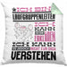 Laufgruppenleiter Geschenk Kaffee-Kissen mit Füllung 40x40 Geschenkidee für Laufgruppenleiter Ich Bin Laufgruppenleiter Ich Kann Es Dir Erklären Jedoch Nicht Für Dich Verstehen Spruch Lustig (Grau) Grün Trendation