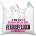 Pferdepfleger Geschenk Kissen mit Füllung 40x40 So Gut Kann Nur Ein Pferdepfleger Aussehen Geschenkidee (Grau) Grün Trendation