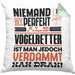 Vogelretter Geschenk Kissen mit Füllung 40x40 Lustige Geschenkidee für Vogelretter Geburtstag Niemand Ist Perfekt Aber Als Vogelretter Ist Man Nah Dran (Grau) Grün Trendation