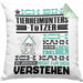 Tierheimunterstützer Geschenk Kaffee-Kissen mit Füllung 40x40 Geschenkidee für Tierheimunterstützer Ich Bin Tierheimunterstützer Ich Kann Es Dir Erklären Jedoch Nicht Für Dich Verstehen Spruch Lustig (Grau) Grün Trendation