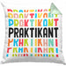 Praktikant Kissen mit Füllung 40x40 Geschenk Für Praktikanten Geschenkidee (Grau) Grün Trendation