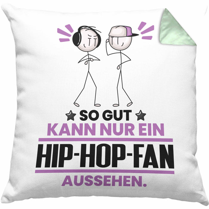 Hip-Hop-Fan Geschenk Kissen mit Füllung 40x40 So Gut Kann Nur Ein Hip-Hop-Fan Aussehen Geschenkidee (Grau) Grün Trendation