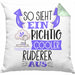 Ruderer Kissen mit Füllung 40x40 Geschenk So Sieht Ein RIchtig Cooler Ruderer Aus Geschenkidee Lustiger Spruch Geburtstag (Grau) Grün Trendation