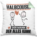 Halbcousin Kissen mit Füllung 40x40 Geschenk für Halbcousin Der Mann Der Alles Kann Geschenkidee zum Geburtstag (Grau) Grün Trendation