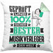 Musikverleger Geschenk Lustiger Spruch für Musikverleger Geschenkidee Bester Musikverleger Der WeltKissen mit Füllung 40x40 (Grau) Grün Trendation
