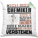 Chemiker Geschenk Kissen mit Füllung 40x40 Geschenkidee für Chemiker Geburtstag Lustiger Spruch Ich Bin Chemiker Ich Kann Es Dir Erklären Aber Nicht Für Dich Verstehen (Grau) Grün Trendation
