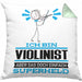 Violinist Geschenk Kissen mit Füllung 40x40 Ich Bin Violinist Aber Sag Doch Einfach Superheld Lustige Geschenkdiee für Violinist (Grau) Grün Trendation