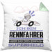 Rennfahrer Geschenk Kissen mit Füllung 40x40 Ich Bin Rennfahrer Aber Sag Doch Einfach Superheld Lustige Geschenkdiee für Rennfahrer (Grau) Grün Trendation