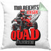 Mir Reichts Ich Geh Quad Fahren Kissen mit Füllung 40x40 Geschenk Quadfahrer Geschenkidee Lustiger Spruch (Grau) Grün Trendation