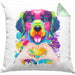 Golden Retriever Besitzer Farbe Love Kissen mit Füllung 40x40 Geschenk Lustiger Spruch Geschenkidee Golden Retriever Besitzerin (Grau) Grün Trendation