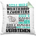 Wildtieraufzüchter Geschenk Kaffee-Kissen mit Füllung 40x40 Geschenkidee für Wildtieraufzüchter Ich Bin Wildtieraufzüchter Ich Kann Es Dir Erklären Jedoch Nicht Für Dich Verstehen Spruch Lustig (Grau) Grün Trendation