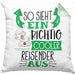 So Sieht Ein Richtig Cooler Reisender Aus Geschenk Kissen mit Füllung 40x40 Lustiger Spruch Geschenkidee (Grau) Grün Trendation