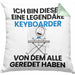 Keyboarder Geschenk Kissen mit Füllung 40x40 Lustige Geschenkidee Geburtstag für Keyboarder Ich Bin Dieser Legendäre Keyboarder Von Dem Alle Geredet Haben (Grau) Grün Trendation