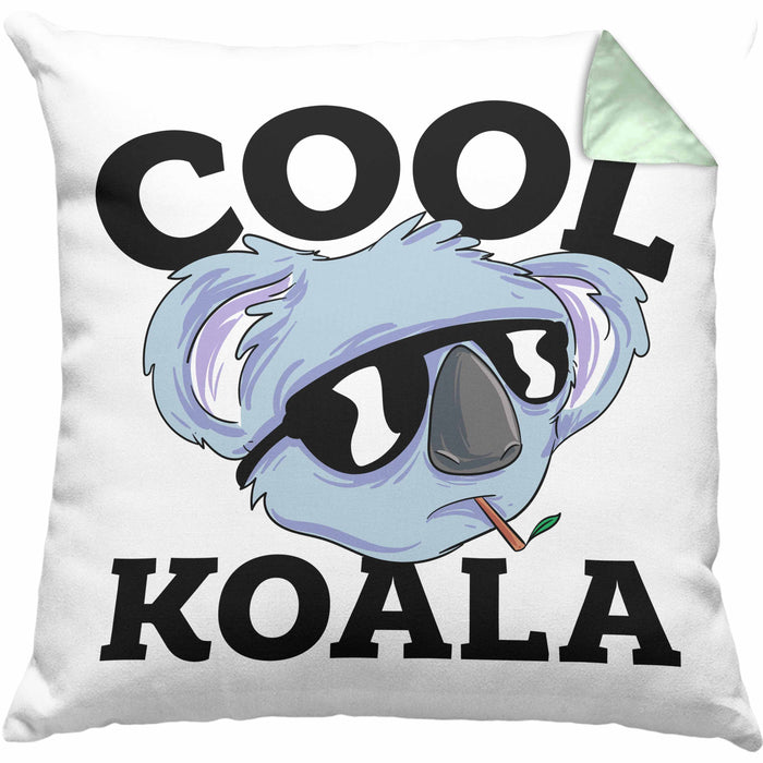 Kissen mit Füllung 40x40 Koala Geschenkidee für Koala-Liebhaber Kissen mit Füllung 40x40 Koala-Aufdruck (Grau) Grün Trendation
