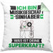 Musikgeschäftsinhaber Kissen mit Füllung 40x40 Geschenk für Musikgeschäftsinhaber Geburtstag Lustiger Spruch Was Ist Deine Superkraft (Grau) Grün Trendation