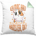 Trendation Lustige Kissen mit Füllung 40x40 für Hamster Besitzer als Geschenkidee Hamster Fan Ich Mag Halt Einfach Hamster (Grau) Grün Trendation