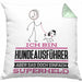 Hundeausführer Geschenk Kissen mit Füllung 40x40 Ich Bin Hundeausführer Aber Sag Doch Einfach Superheld Lustige Geschenkdiee für Hundeausführer (Grau) Grün Trendation