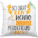 Pferdefreund Kissen mit Füllung 40x40 So Sieht Ein Richtig Cooler Pferdefreund Aus Geschenk Lustiger Spruch Geschenkidee (Grau) Grün Trendation