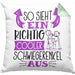 Schwiegerenkel Kissen mit Füllung 40x40 Geschenk So Sieht Ein RIchtig Cooler Schwiegerenkel Aus Geschenkidee Lustiger Spruch Geburtstag (Grau) Grün Trendation