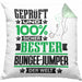 Bungee-Jumper Geschenk Lustiger Spruch für Bungee-Jumper Geschenkidee Bester Bungee-Jumper Der WeltKissen mit Füllung 40x40 (Grau) Grün Trendation