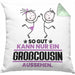 Großcousin Geschenk Kissen mit Füllung 40x40 So Gut Kann Nur Ein Großcousin Aussehen Geschenkidee (Grau) Grün Trendation
