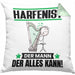 Harfenist Kissen mit Füllung 40x40 Geschenk für Harfenist Der Mann Der Alles Kann Geschenkidee zum Geburtstag (Grau) Grün Trendation