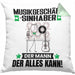 Musikgeschäftsinhaber Kissen mit Füllung 40x40 Geschenk für Musikgeschäftsinhaber Der Mann Der Alles Kann Geschenkidee zum Geburtstag (Grau) Grün Trendation