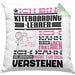 Kiteboarding-Lehrer Geschenk Kaffee-Kissen mit Füllung 40x40 Geschenkidee für Kiteboarding-Lehrer Ich Bin Kiteboarding-Lehrer Ich Kann Es Dir Erklären Jedoch Nicht Für Dich Verstehen Spruch Lustig (Grau) Grün Trendation