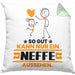 Neffe Geschenk Kissen mit Füllung 40x40 So Gut Kann Nur Ein Neffe Aussehen Geschenkidee (Grau) Grün Trendation
