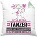 Tänzer Geschenk Kissen mit Füllung 40x40 Ich Bin Tänzer Aber Sag Doch Einfach Superheld Lustige Geschenkdiee für Tänzer (Grau) Grün Trendation