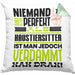 Haustiersitter Geschenk Kissen mit Füllung 40x40 Lustige Geschenkidee für Haustiersitter Geburtstag Niemand Ist Perfekt Aber Als Haustiersitter Ist Man Nah Dran (Grau) Grün Trendation