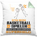 Basketballspieler Geschenk Kissen mit Füllung 40x40 Ich Bin Basketballspieler Aber Sag Doch Einfach Superheld Lustige Geschenkdiee für Basketballspieler (Grau) Grün Trendation