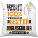 Bogenschießer Geschenk Lustiger Spruch für Bogenschießer Geschenkidee Bester Bogenschießer Der WeltKissen mit Füllung 40x40 (Grau) Grün Trendation