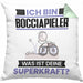 Bocciapieler Kissen mit Füllung 40x40 Geschenk für Bocciapieler Geburtstag Lustiger Spruch Was Ist Deine Superkraft (Grau) Grün Trendation
