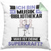 Musikbibliothekar Kissen mit Füllung 40x40 Geschenk für Musikbibliothekar Geburtstag Lustiger Spruch Was Ist Deine Superkraft (Grau) Grün Trendation