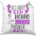 Physiker Kissen mit Füllung 40x40 Geschenk So Sieht Ein RIchtig Cooler Physiker Aus Geschenkidee Lustiger Spruch Geburtstag Physiklehrer Student (Grau) Grün Trendation