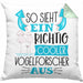 Vogelforscher Kissen mit Füllung 40x40 So Sieht Ein Richtig Cooler Vogelforscher Aus Geschenk Lustiger Spruch Geschenkidee (Grau) Grün Trendation