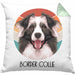 Border Collies Besitzer Kissen mit Füllung 40x40 Geschenk Lustiger Spruch Geschenkidee Border Collies Mama Papa (Grau) Grün Trendation