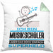 Musikschüler Geschenk Kissen mit Füllung 40x40 Ich Bin Musikschüler Aber Sag Doch Einfach Superheld Lustige Geschenkdiee für Musikschüler (Grau) Grün Trendation