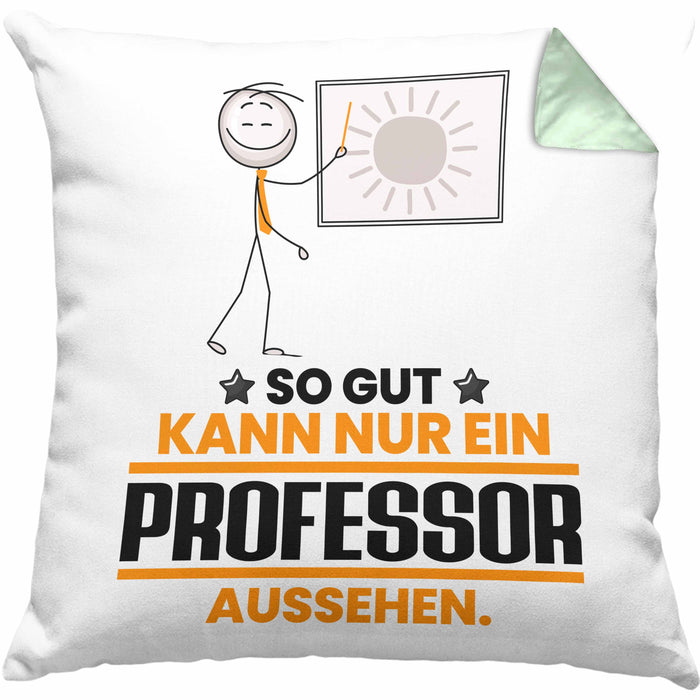 Professor Geschenk Kissen mit Füllung 40x40 So Gut Kann Nur Ein Professor Aussehen Geschenkidee (Grau) Grün Trendation
