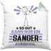 Sänger Geschenk Kissen mit Füllung 40x40 So Gut Kann Nur Ein Sänger Aussehen Geschenkidee (Grau) Grün Trendation