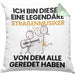 Straßenmusiker Geschenk Kissen mit Füllung 40x40 Lustige Geschenkidee Geburtstag für Straßenmusiker Ich Bin Dieser Legendäre Straßenmusiker Von Dem Alle Geredet Haben (Grau) Grün Trendation