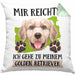 Golden Retriever Besitzer Kissen mit Füllung 40x40 Geschenk Lustiger Spruch Geschenkidee Mir Reichts Ich Geh Zu Meinem Golden Retriever (Grau) Grün Trendation