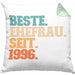 Beste Ehefrau Seit 1996 Geschenk JahrestagKissen mit Füllung 40x40 (Grau) Grün Trendation