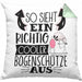 Bogenschütze Kissen mit Füllung 40x40 Geschenk So Sieht Ein Richtig Cooler Bogenschütze Aus Geschenkidee Spruch Lustig (Grau) Grün Trendation