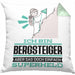 Bergsteiger Geschenk Kissen mit Füllung 40x40 Ich Bin Bergsteiger Aber Sag Doch Einfach Superheld Lustige Geschenkdiee für Bergsteiger (Grau) Grün Trendation