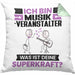 Musikveranstalter Kissen mit Füllung 40x40 Geschenk für Musikveranstalter Geburtstag Lustiger Spruch Was Ist Deine Superkraft (Grau) Grün Trendation