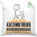 Katzenbetreuer Geschenk Kissen mit Füllung 40x40 Ich Bin Katzenbetreuer Aber Sag Doch Einfach Superheld Lustige Geschenkdiee für Katzenbetreuer (Grau) Grün Trendation
