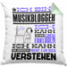 Musikblogger Geschenk Kissen mit Füllung 40x40 Geschenkidee für Musikblogger Geburtstag Lustig Ich Bin Musikblogger Ich Kann Es Dir Erklären Aber Nicht Für Dich Verstehen (Grau) Grün Trendation